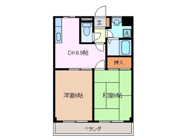 井田川駅 徒歩35分 3階の物件間取画像